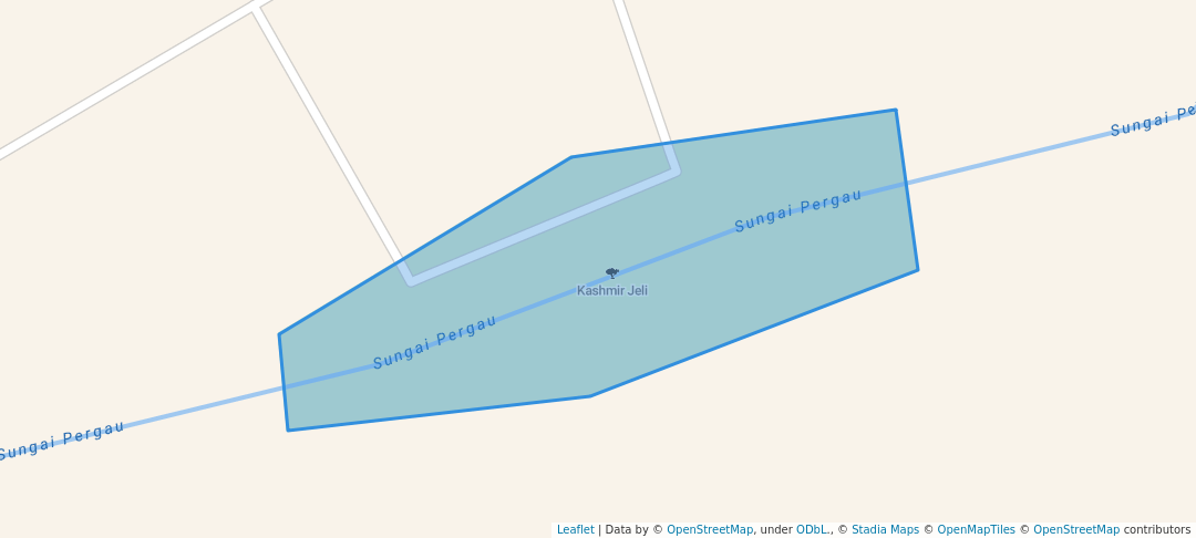 walking in Kashmir Jeli map in Jeli