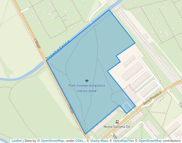 Park nowego tysiąclecia "zielony dołek"