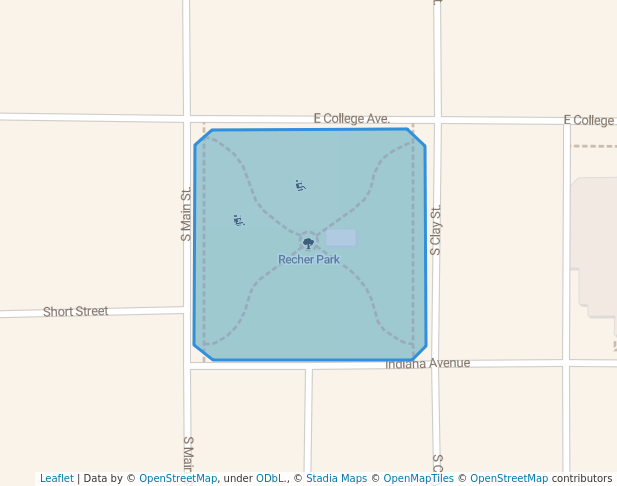 walking in Recher Park map in Morocco