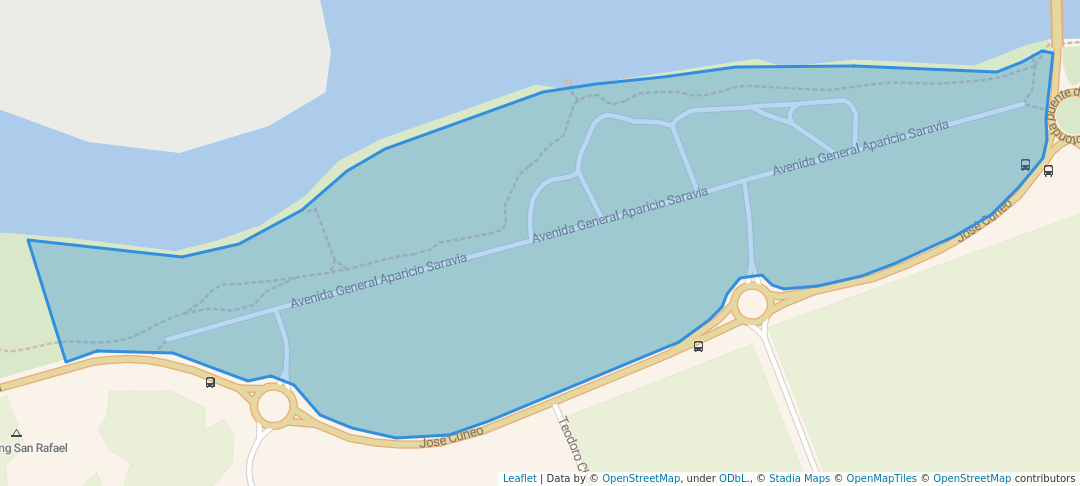 walking in Parque El Placer map in Punta del Este