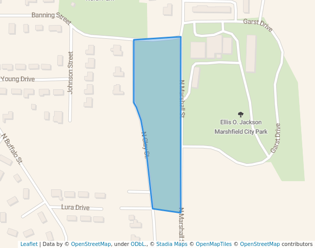 walking in Nelson Park map in Marshfield