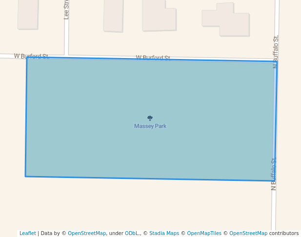 walking in Massey Park map in Marshfield