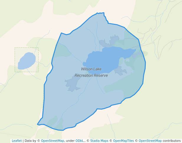 walking in Wilson Lake Recreation Reserve map in Harrison Mills