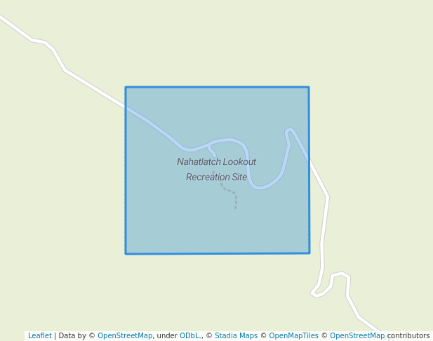 walking in Nahatlatch Lookout Recreation Site map in Lytton