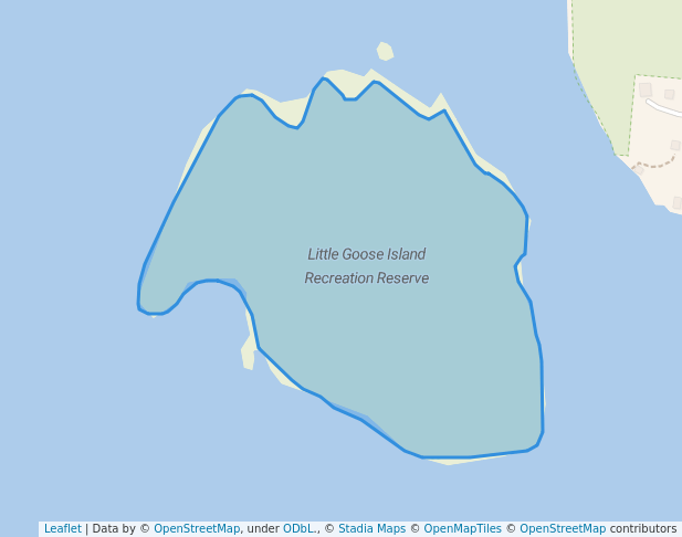 walking in Little Goose Island Recreation Reserve map in Williams Landing