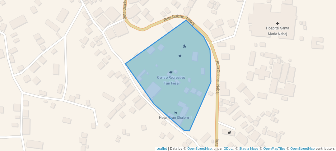 walking in Centro Recreativo Turi Fesa map in Nebaj