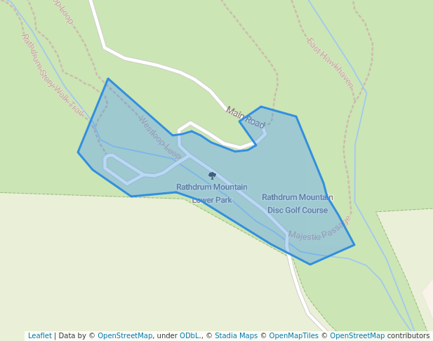 walking in Rathdrum Mountain Lower Park map in Rathdrum
