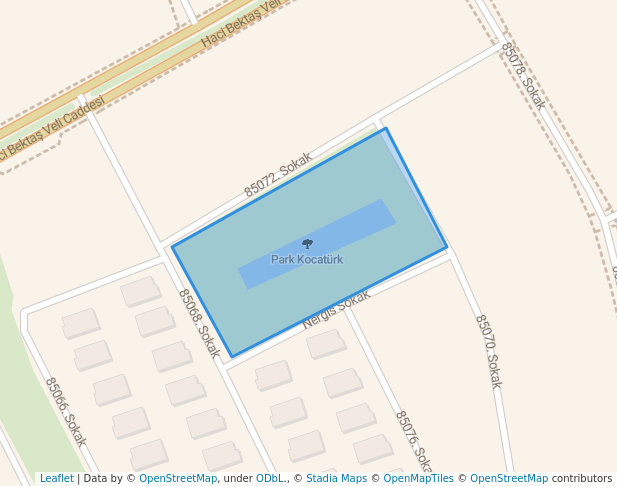 walking in Park Kocatürk map in Adana