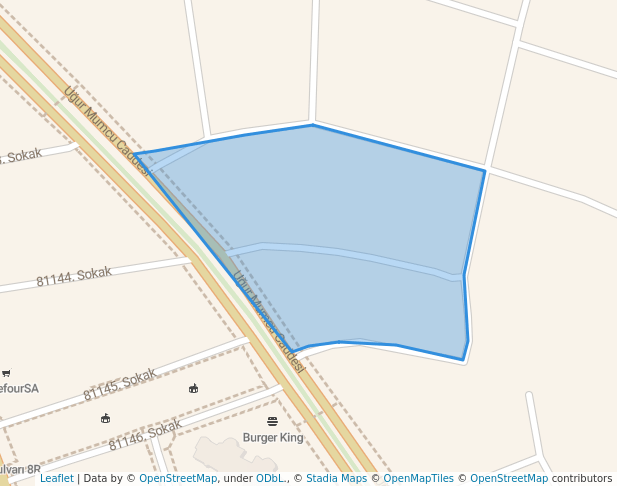 walking in Park Benay map in Adana