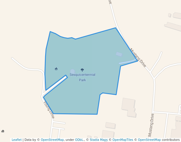 walking in Sesquicentennial Park map in Huntingdon