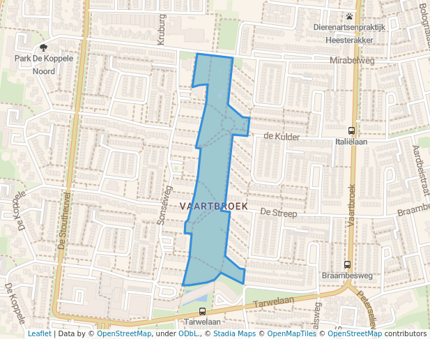 walking in Amandelpark map in Eindhoven