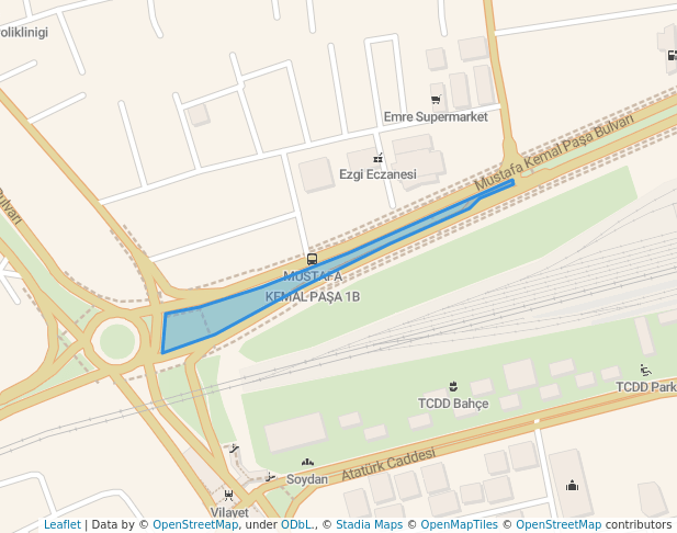 walking in Ref Park map in Adana