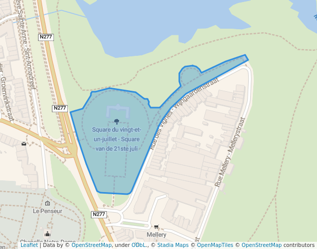 Square du vingt-et-un-juillet - Square van de 21ste juli