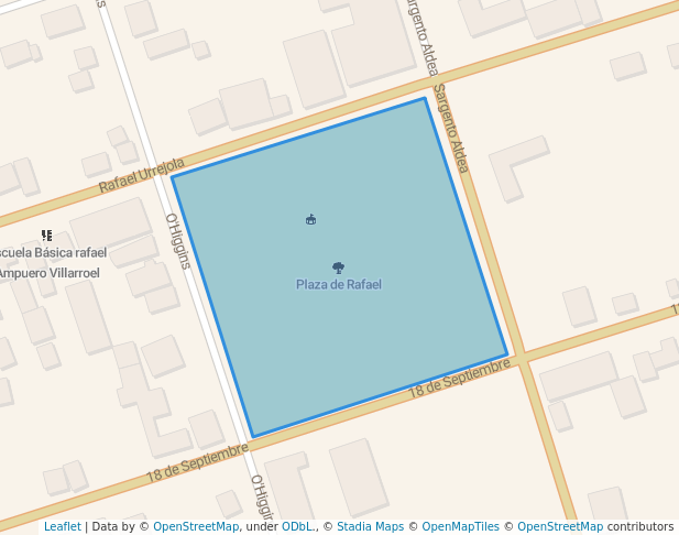 Plaza de Rafael in Rafael | Map and Routes