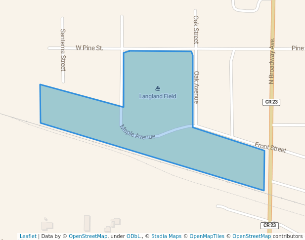 walking in Aurora City Park map in Aurora