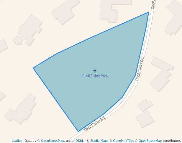 walking in Cecil Fisher Park map in Pinetown