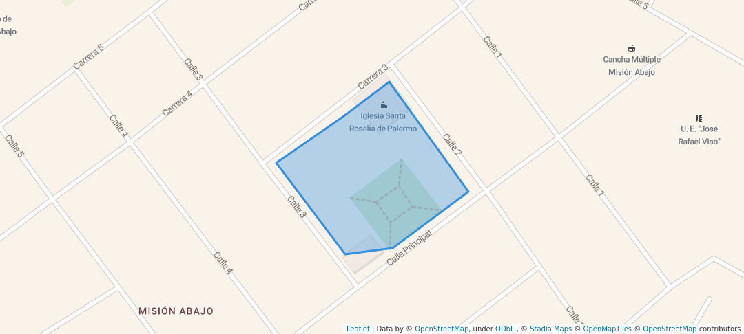 walking in Plaza Francisco de Miranda map in Calabozo