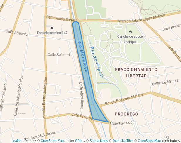 walking in Paseo Santa Maria map in Monclova