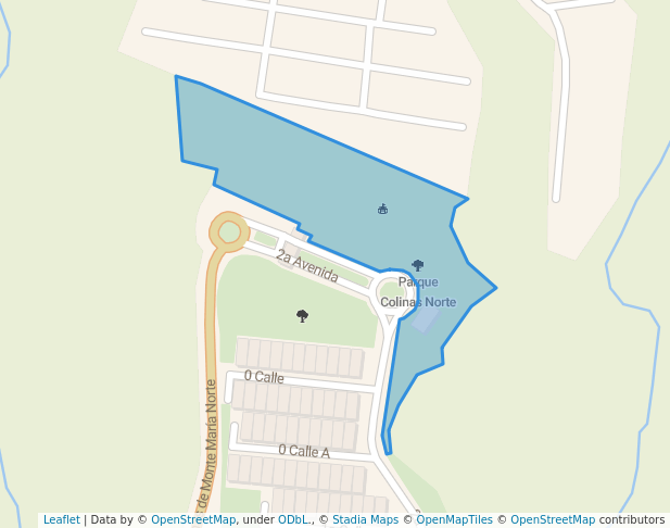 walking in Parque Colinas Norte map in Villa Nueva