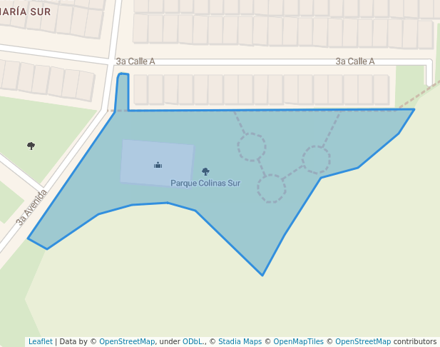 walking in Parque Colinas Sur map in Villa Nueva