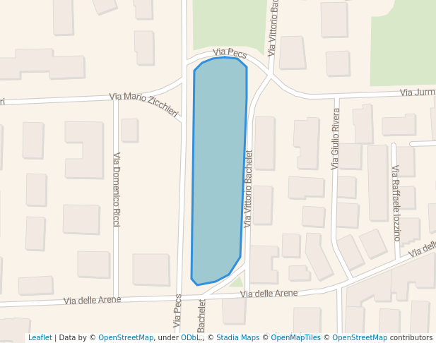 walking in Giardino Vittorio Bachelet map in Terracina