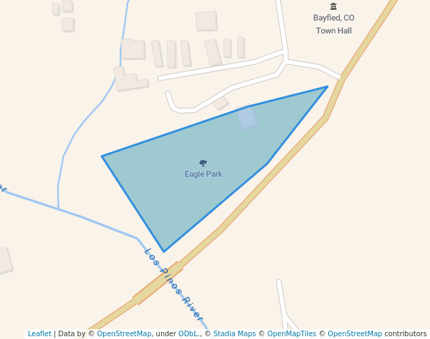 walking in Eagle Park map in Bayfield