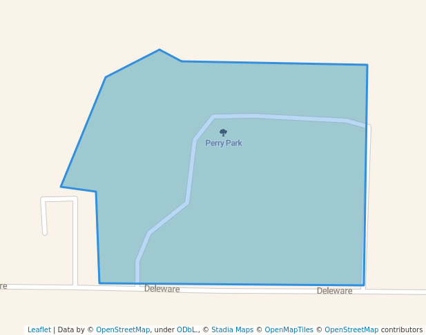walking in Perry Park map in Perry