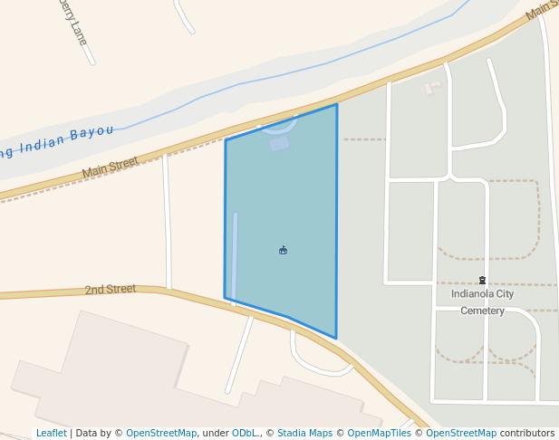 walking in Fletcher Park map in Indianola