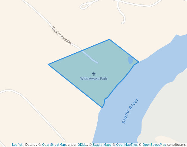 walking in Wide Awake Park map in Hollywood