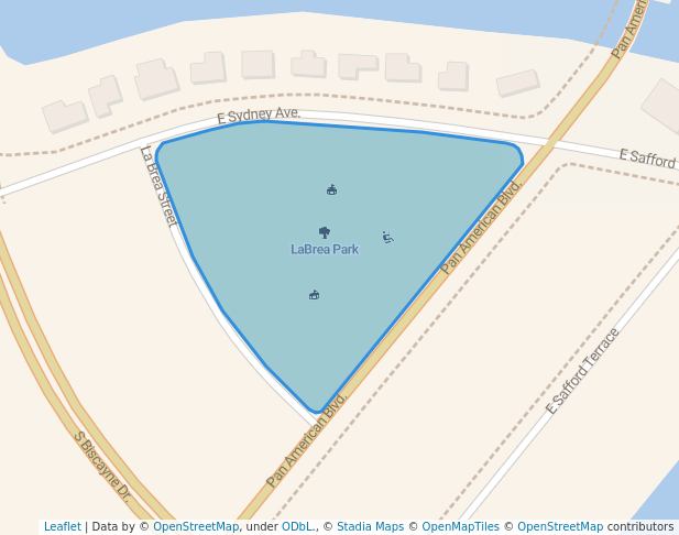 walking in LaBrea Park map in North Port