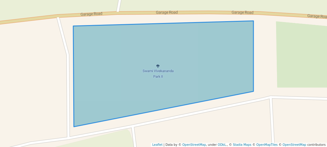 walking in Swami Vivekananda Park II map in Bhilai