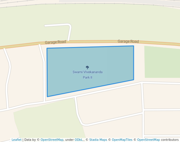 walking in Swami Vivekananda Park II map in Bhilai