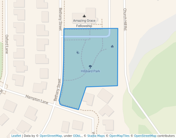 walking in Hibbard Park map in Cheney