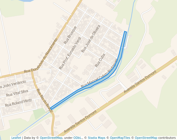 walking in PRAD Jardim Sofia map in Joinville