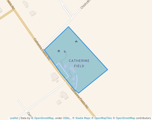 walking in Catherine Field Park map in Catherine Field