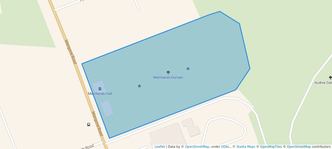 walking in Merrilands Domain map in New Plymouth