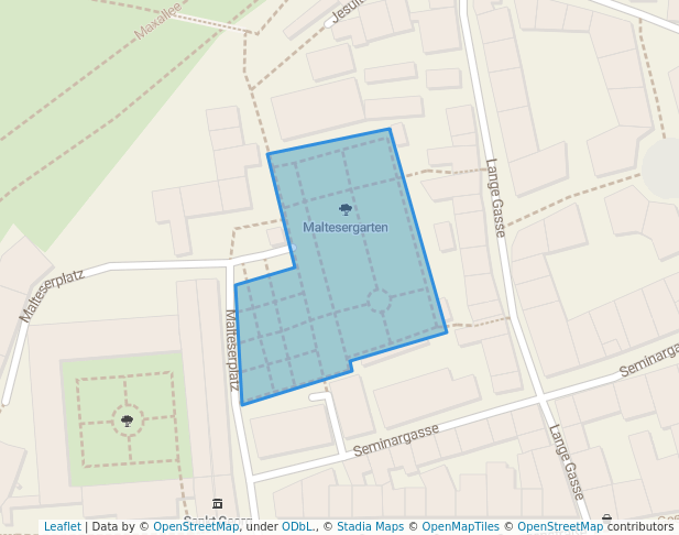 walking in Maltesergarten map in Amberg