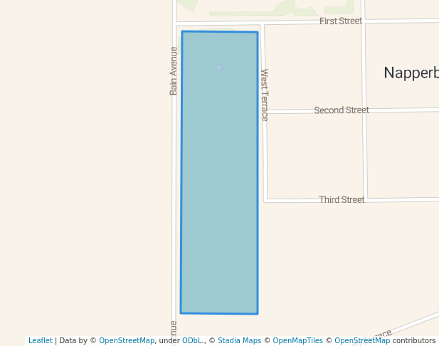 walking in Pioneer Park map in Napperby