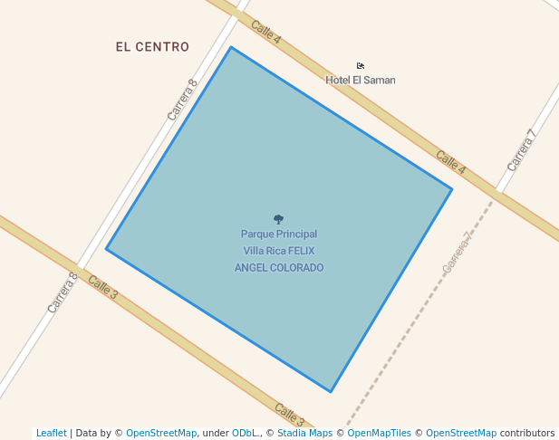 Parque Principal Villa Rica FELIX ANGEL COLORADO in Villa Rica | Map ...