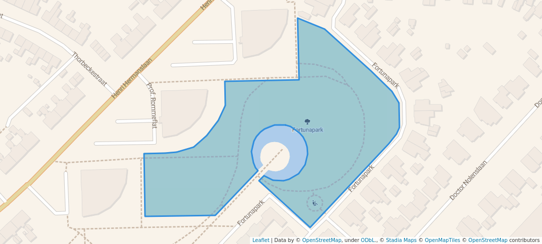 walking in Fortunapark map in Geleen