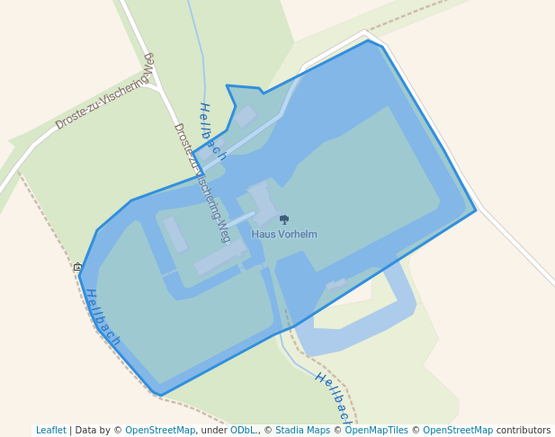 walking in Haus Vorhelm map in Ahlen