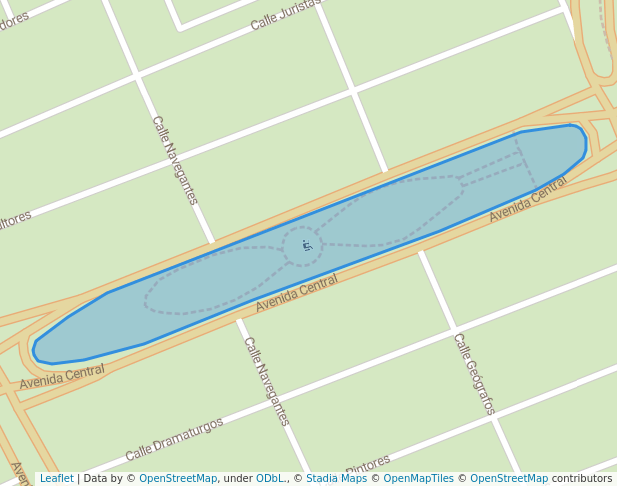 walking in Parque Central map in Ciudad del Carmen