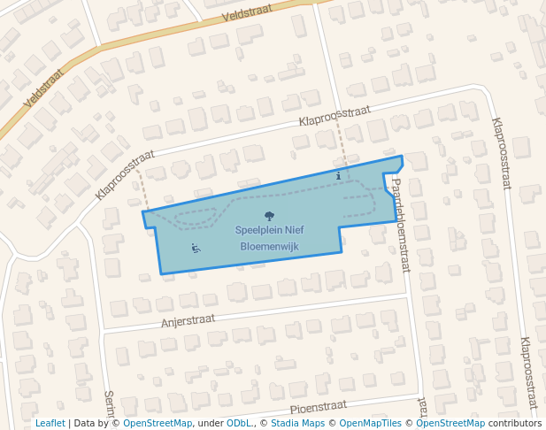 Speelplein Nief Bloemenwijk in Beerse | Map and Routes