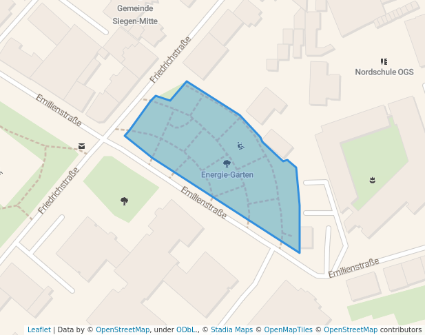 walking in Energie-Garten map in Siegen