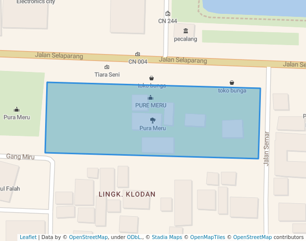 Pura Meru in Mataram | Map and Routes