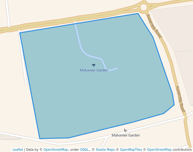 walking in Mahaveer Garden map in Kolhapur