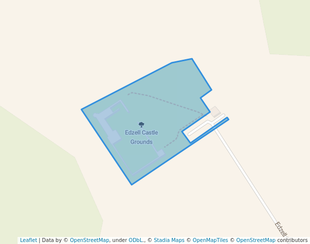 walking in Edzell Castle Grounds map in Edzell