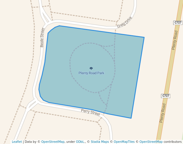 Plenty Road Park in Mernda | Map and Routes