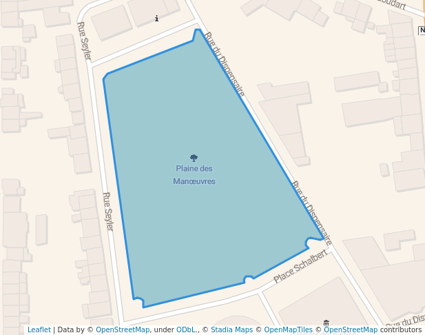 walking in Plaine des Manœuvres map in Arlon