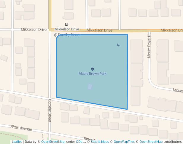 Mable Brown Park in Regina | Map and Routes